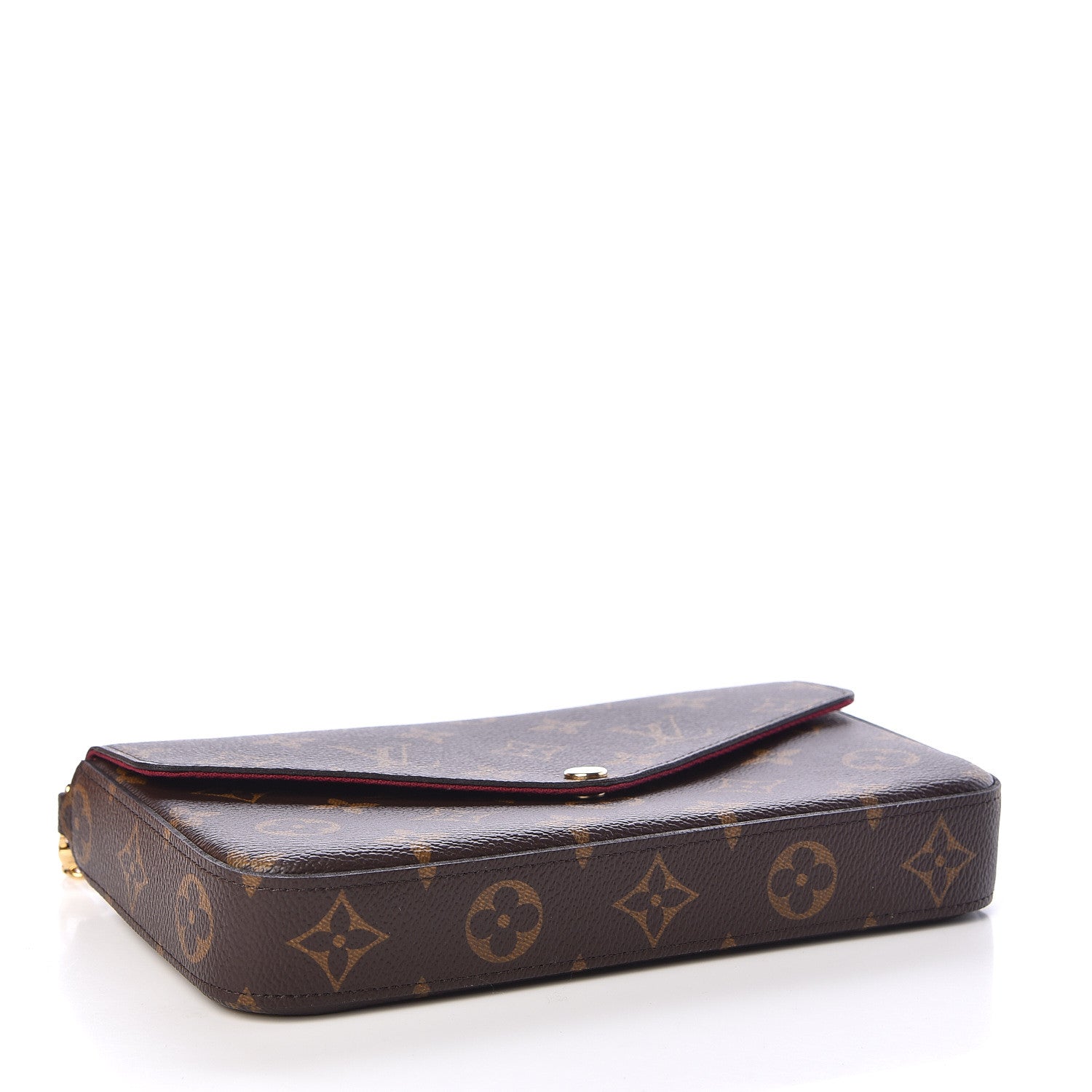 Louis Vuitton Monogram Pochette Felicie Chain Wallet Fuchsia 4 of 11