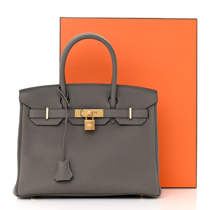 Hermes Togo Birkin 30 Etain 10 of 10