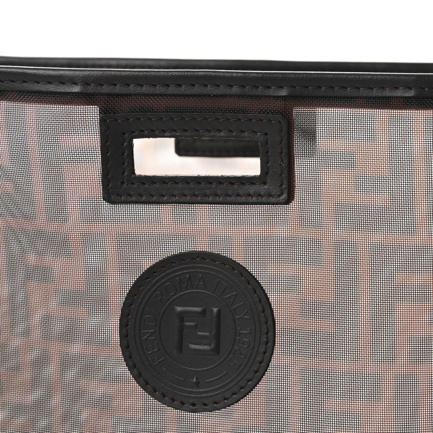 Mesh Vitello Century FF 1974 Medium Peekaboo Defender Cover Marrone Black Ebano