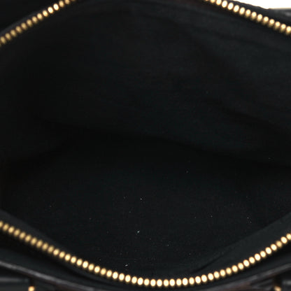 Louis Vuitton Monogram Flower Zipped Tote PM Black 5 of 12