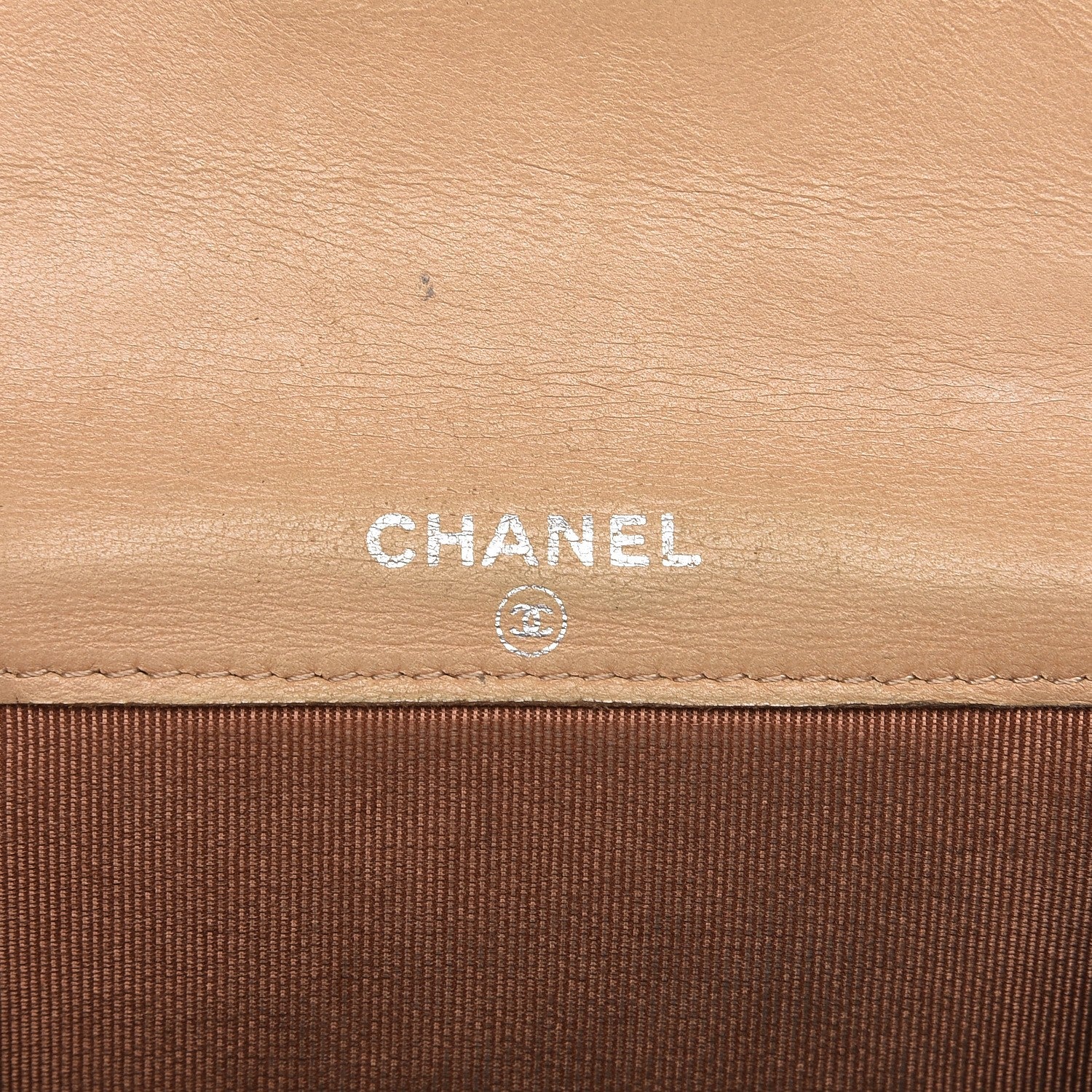 Chanel Lambskin Quilted Flap Card Holde Walletr Beige 6 of 13
