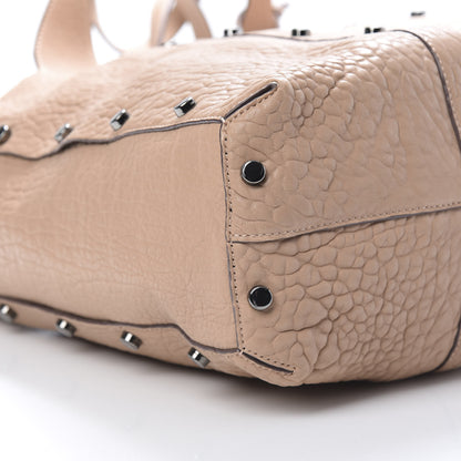 Jimmy Choo Grained Calfskin Studded Lockett Shopper Tote Ballet Pink 9 of 11