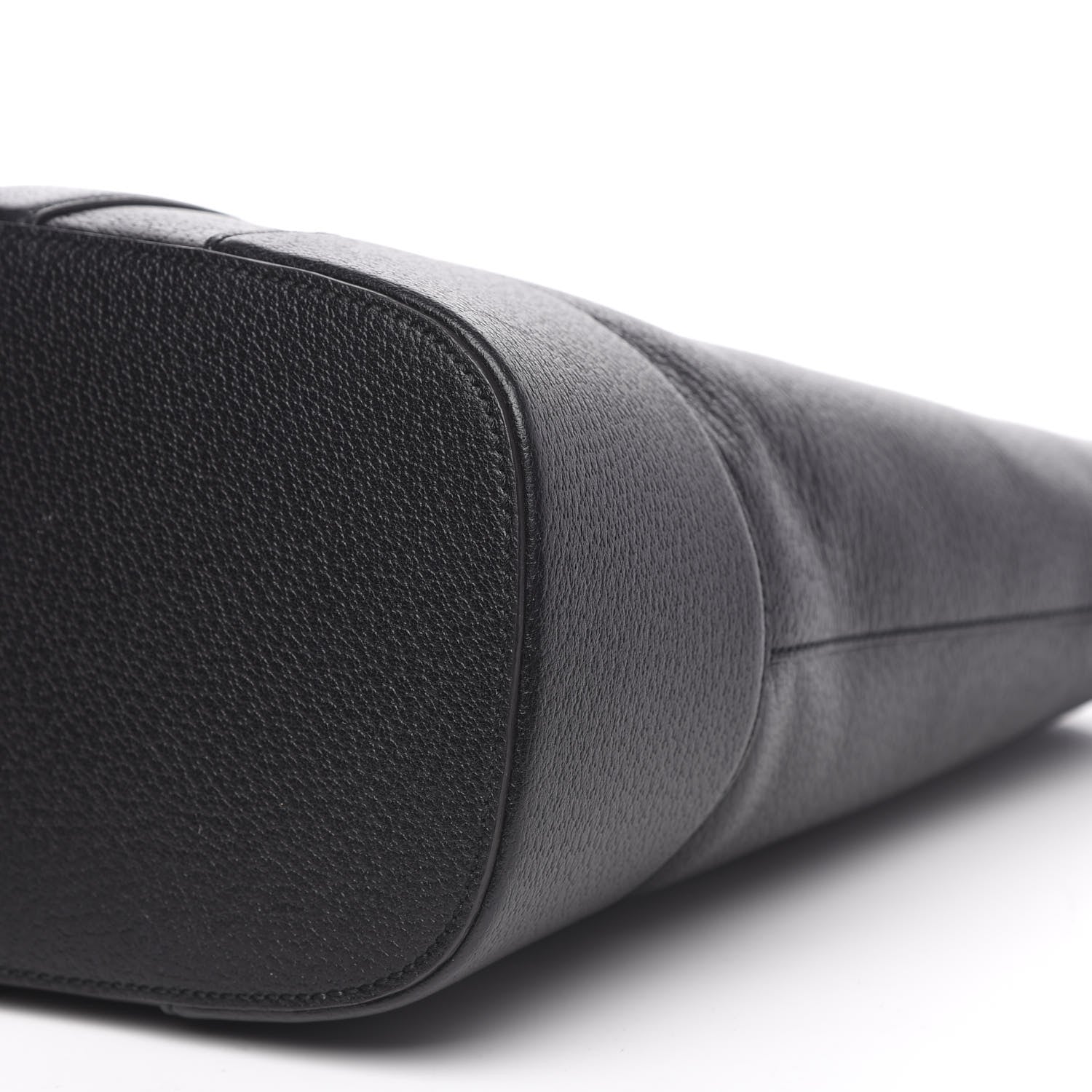 Gucci Textured Dollar Calfskin Web Tote Black 9 of 11