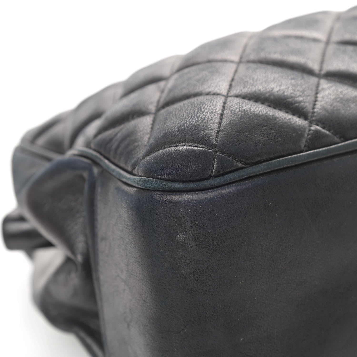 Chanel Lambskin Quilted Shopping Tote Black 13 of 18