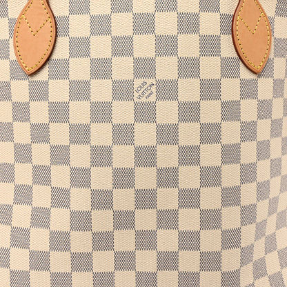 Louis Vuitton Damier Azur Neo Neverfull MM Rose Ballerine 9 of 11