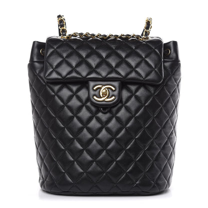 Chanel Lambskin Quilted Small Urban Spirit Backpack Black 1 of 13