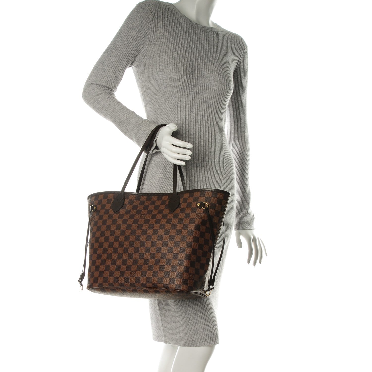Louis Vuitton Damier Ebene Neverfull MM 2 of 8