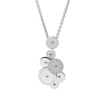 Bulgari 18K White Gold Cicladi Pendant Necklace 4 of 5