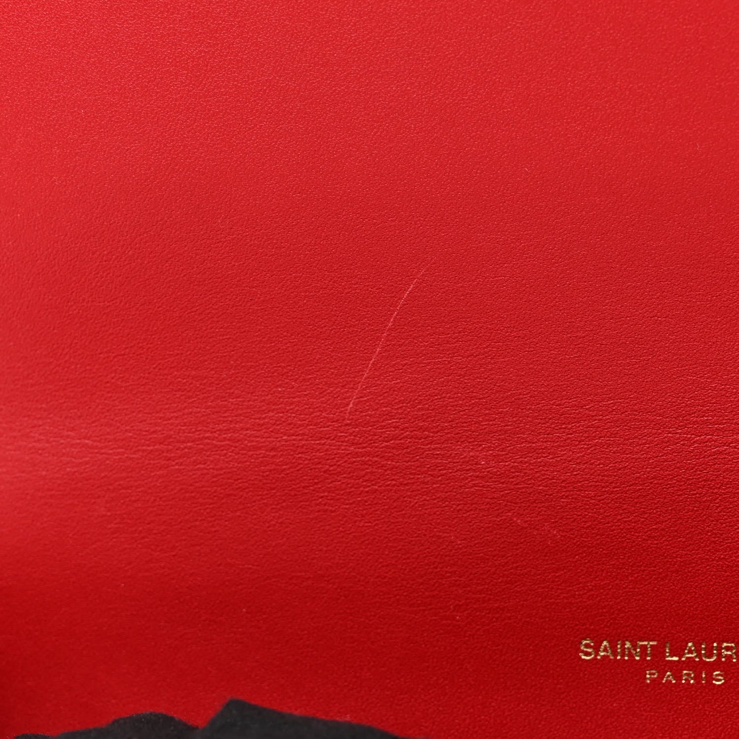 Saint Laurent Smooth Calfskin Zoe Chain Bag Eros Red 12 of 13