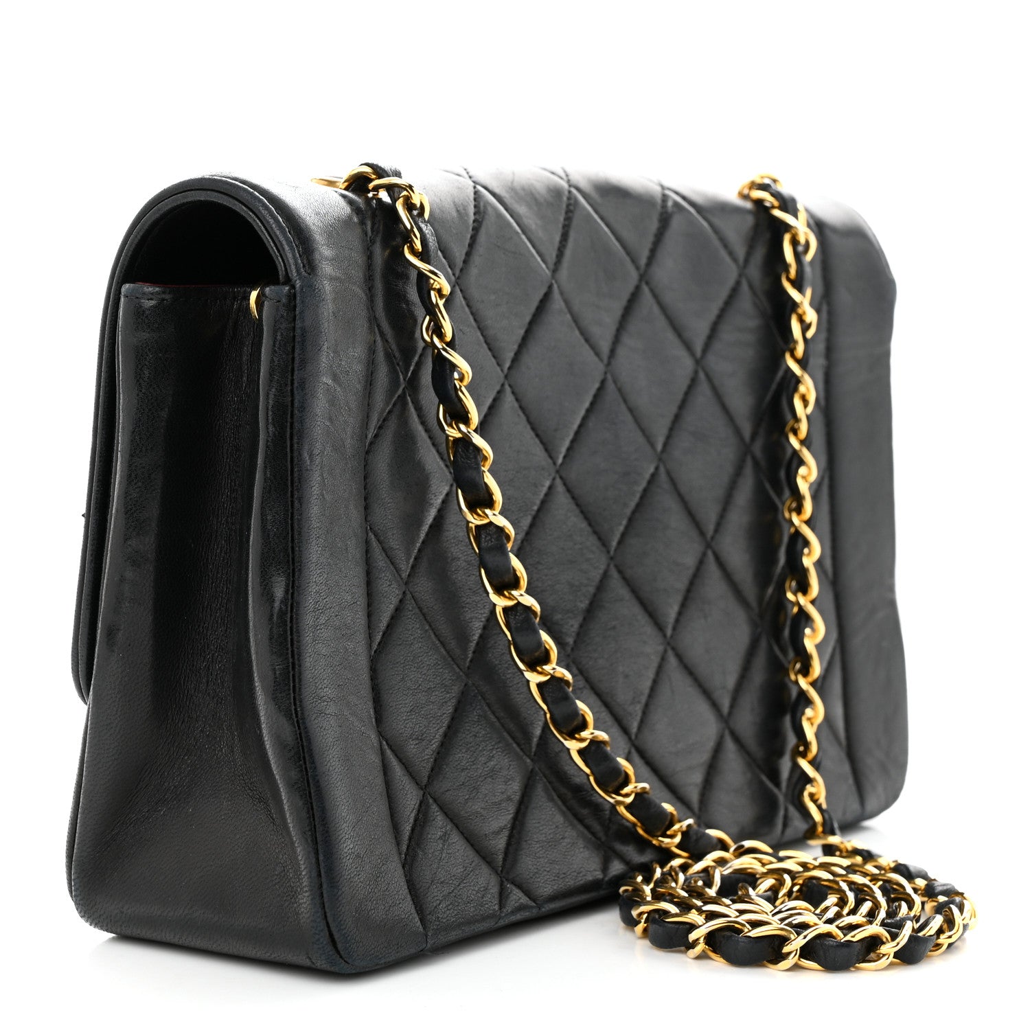Chanel Lambskin Quilted Medium Single Flap Black 3 of 15