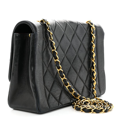 Chanel Lambskin Quilted Medium Single Flap Black 3 of 15