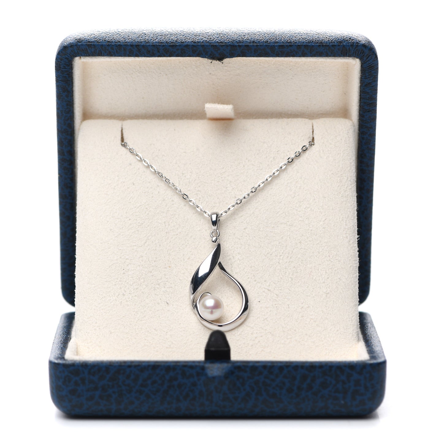 Sterling Silver Akoya Pearl 6mm Pendant Necklace