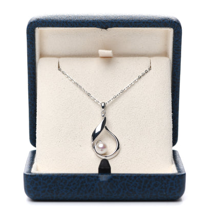 Mikimoto Sterling Silver Akoya Pearl 6mm Pendant Necklace 5 of 5