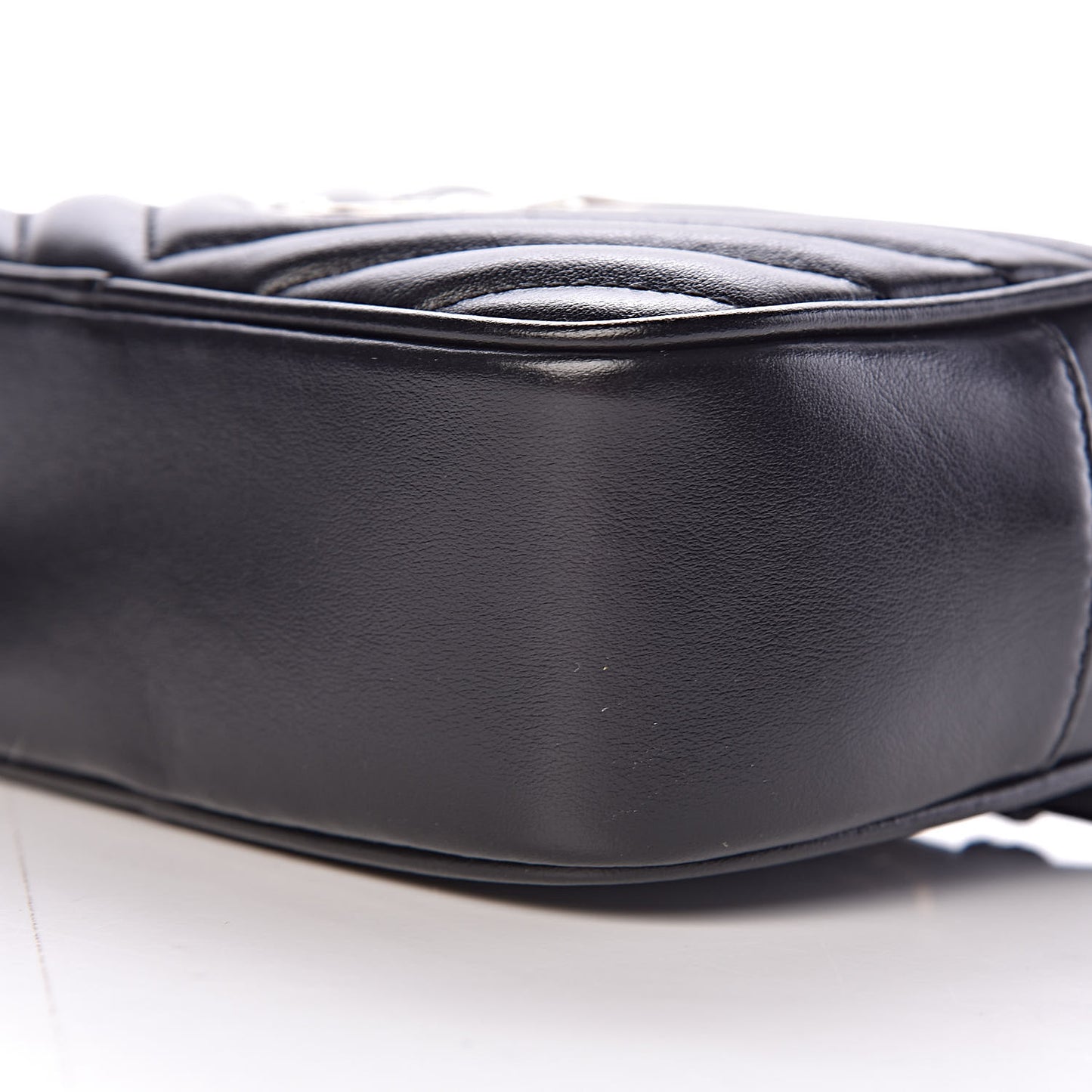Calfskin Matelasse Monogram Lou Belt Bag Black