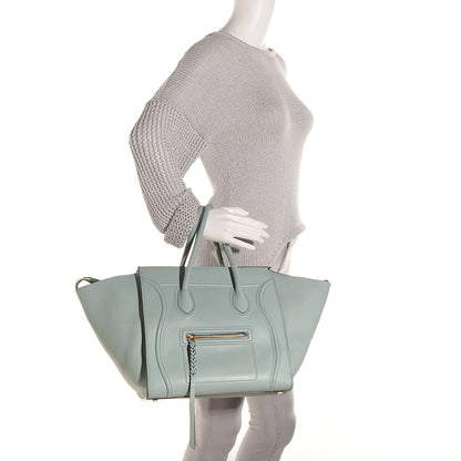 Celine Supple Calfskin Medium Phantom Luggage Glacier 2 of 9