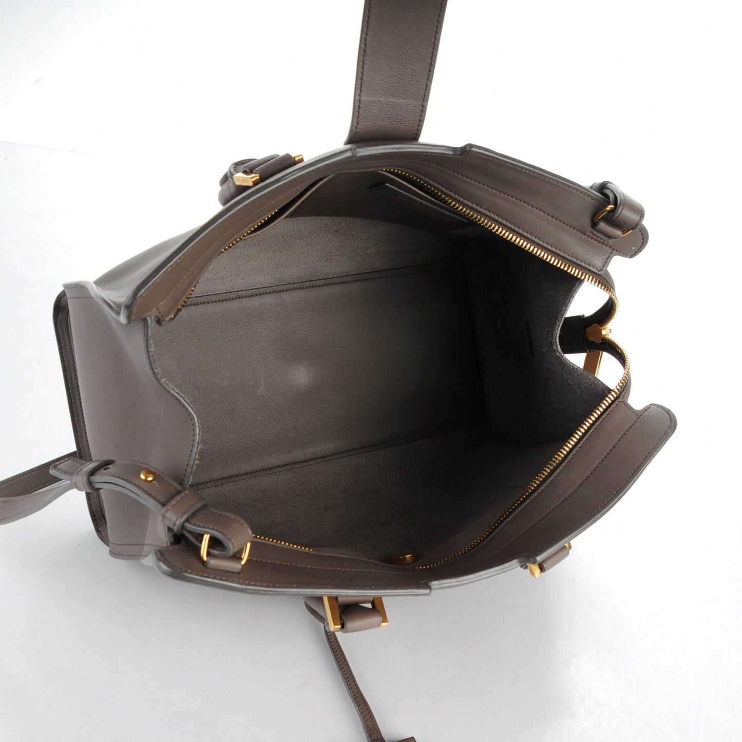 Calfskin Small Classic Y Cabas Grey