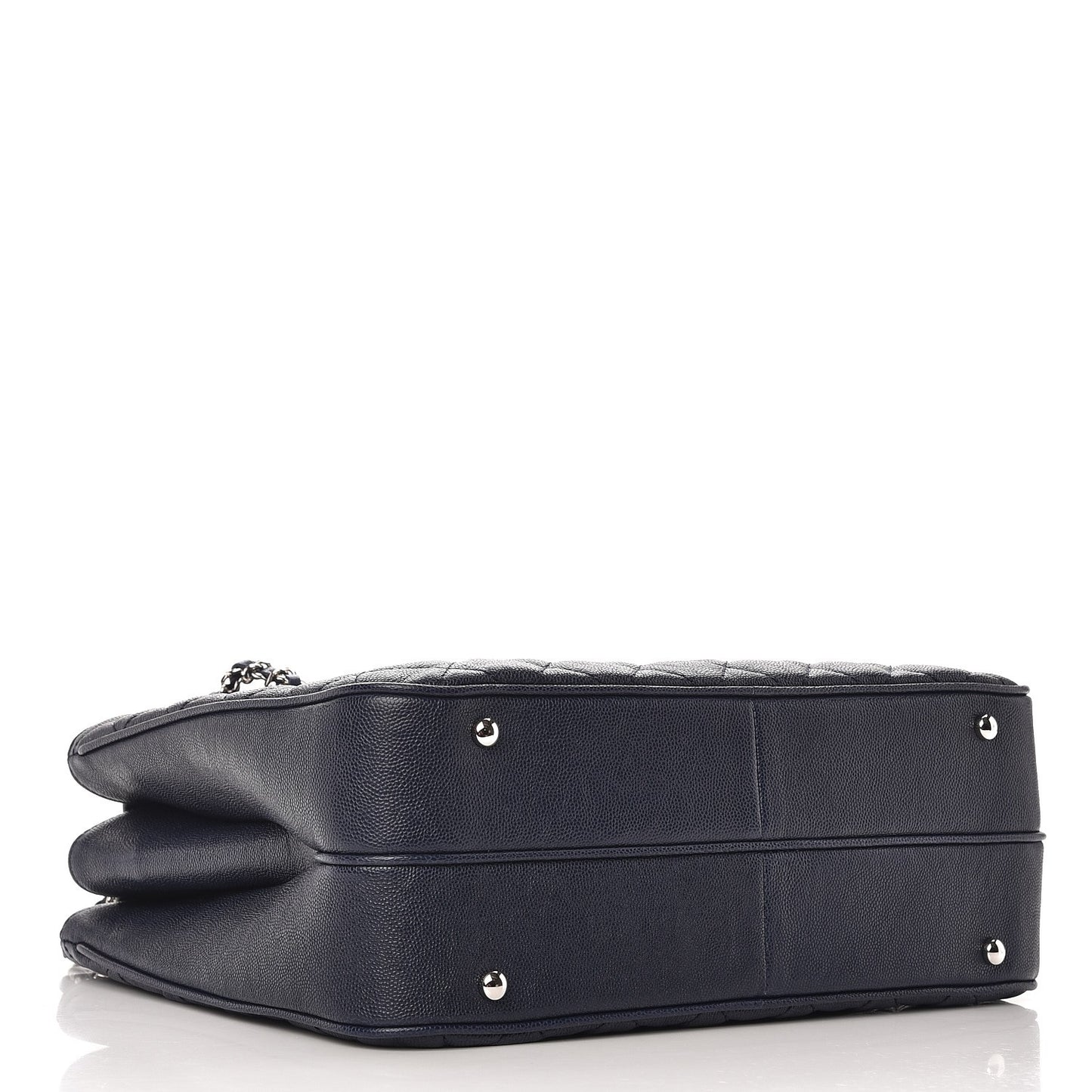 Caviar Quilted Urban Companion Top Handle Shopping Tote Blue