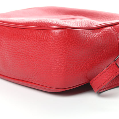 Gucci Pebbled Calfskin Small Soho Disco Bag Tabasco Red 10 of 14