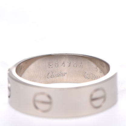 Cartier 18K White Gold 6mm LOVE Ring 58 8.25 3 of 5