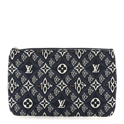 Louis Vuitton Jacquard Since 1854 Neverfull MM GM Pochette Blue 1 of 6