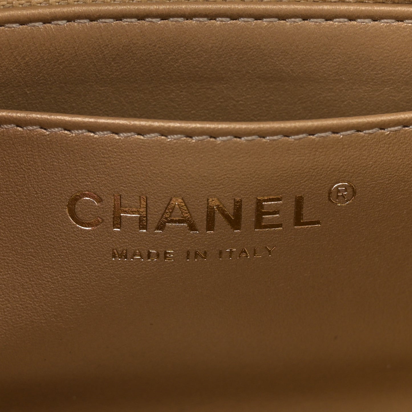 Lambskin Quilted Mini Rectangular Pearl Crush Flap Grey