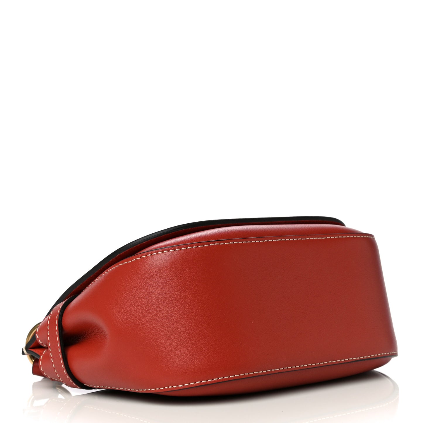 Silky Calfskin Amberley Small Satchel Rust