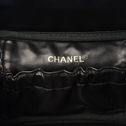 Chanel Lambskin Vanity Cosmetic Case Black 5 of 10