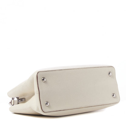 Louis Vuitton Taurillon Capucines MM Blanc Casse 3 of 7