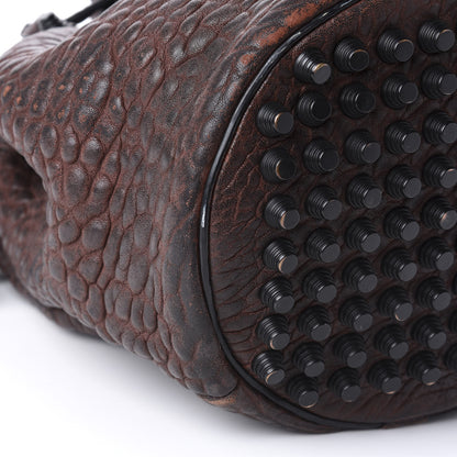 Alexander Wang Pebbled Lambskin Diego Bucket Bag Beet Black Hardware 8 of 11
