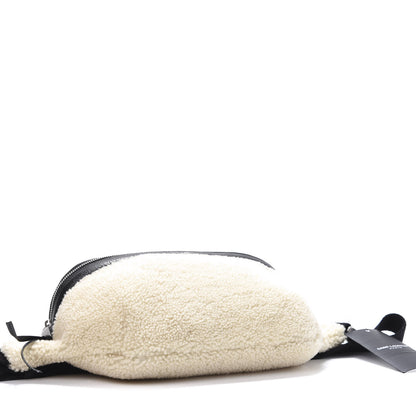 Saint Laurent Shearling Belt Bag Beige 4 of 12