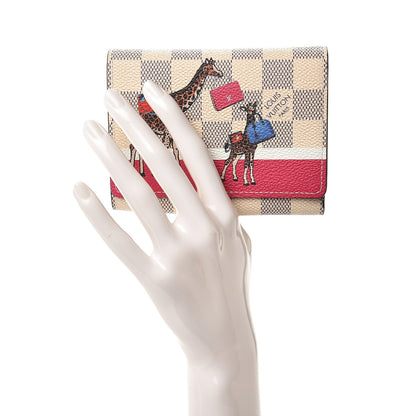 Louis Vuitton Damier Azur 2017 Christmas Animation Victorine Wallet 2 of 7