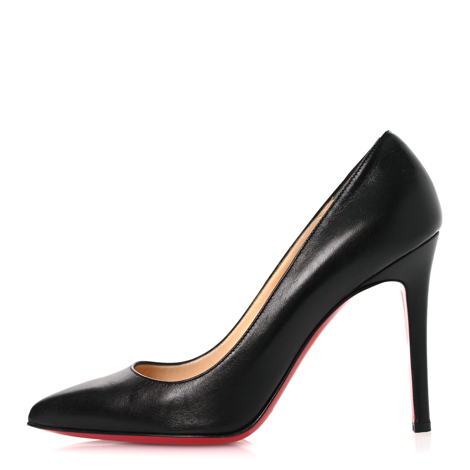 Christian Louboutin Shiny Nappa Pigalle Follies 100 Pumps 38.5 Black 1 of 12