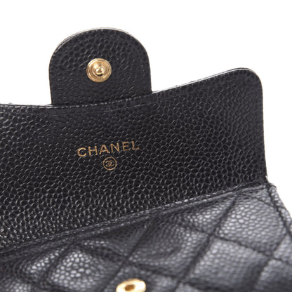 Chanel Caviar Quilted Flap Card Holder Black 8 of 12