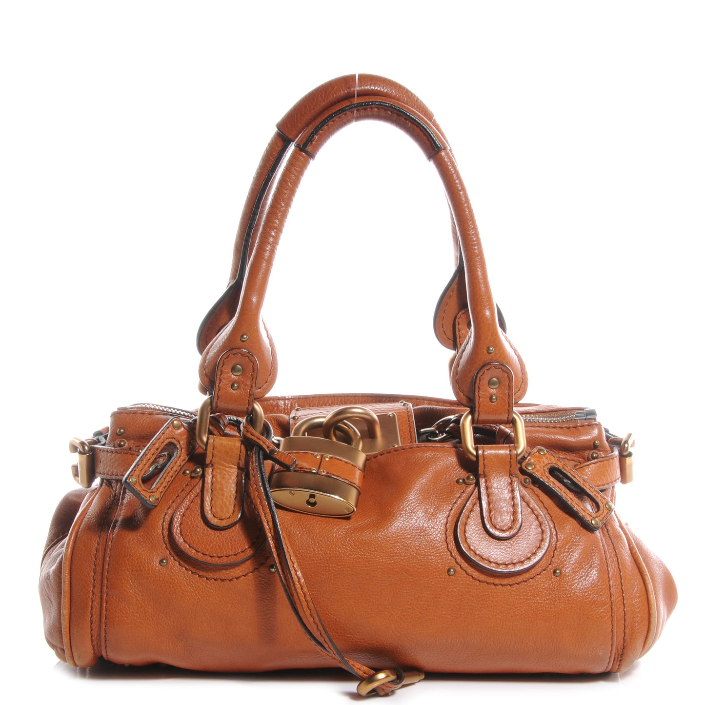 Leather Paddington Satchel Camel