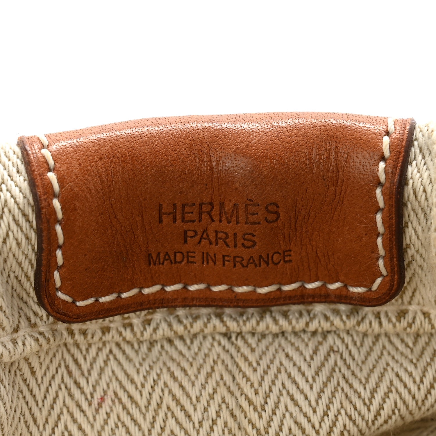 Hermes Canvas Barenia Fourbi 25 MM Pouch Naturel Fauve 6 of 14