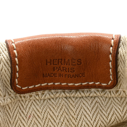 Hermes Canvas Barenia Fourbi 25 MM Pouch Naturel Fauve 6 of 14
