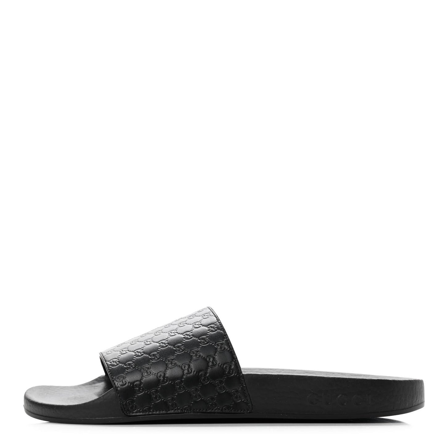 Microguccissima Slide Sandals 39 Black