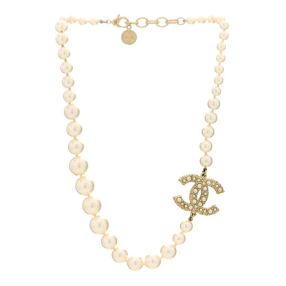 Chanel Pearl CC 100th Anniversary Necklace Light Gold 2 of 3