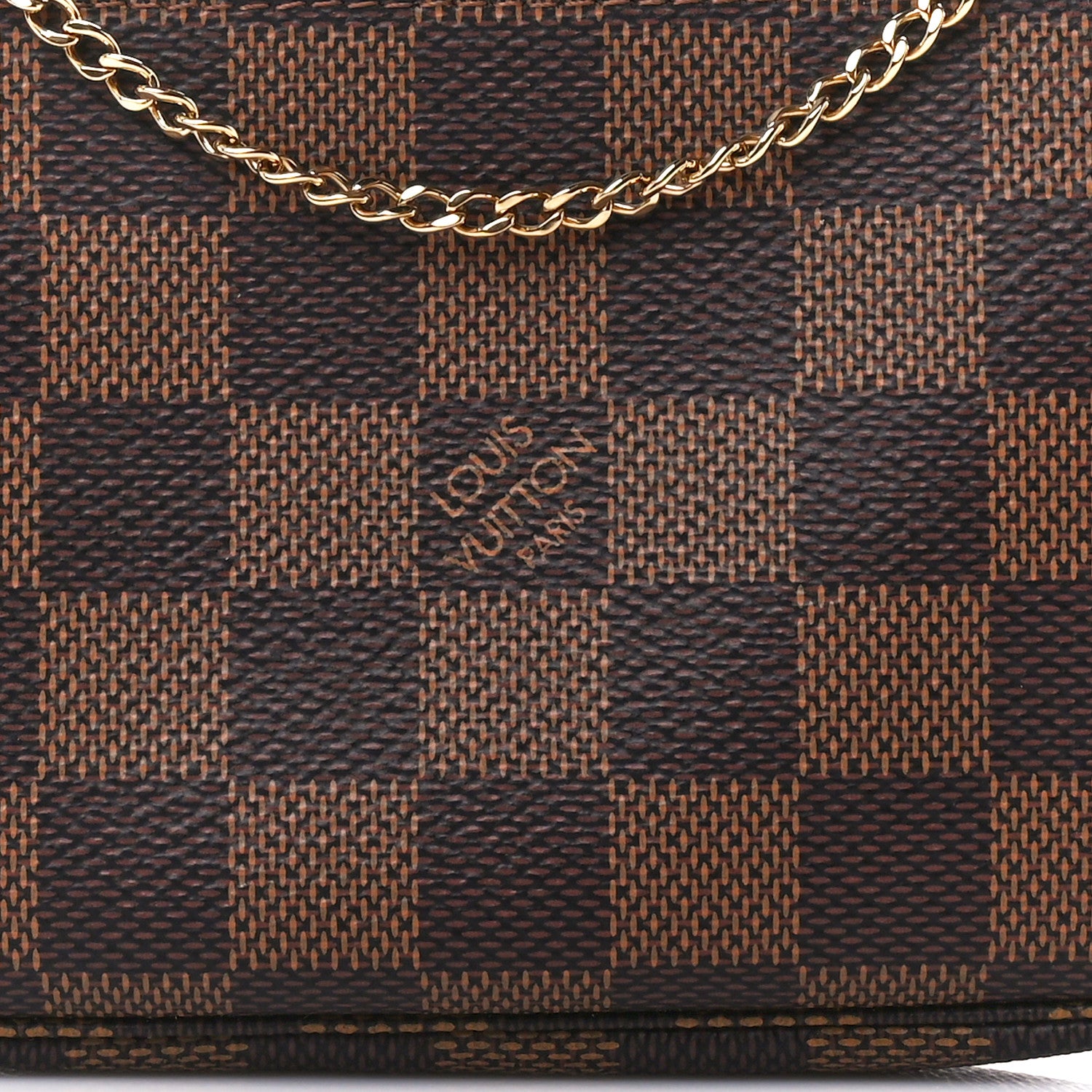 Louis Vuitton Damier Ebene Mini Pochette Accessories 7 of 10