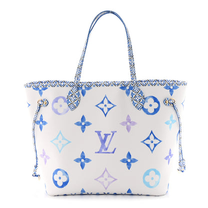 Louis Vuitton Monogram Giant By The Pool 2.0 Neverfull MM Blue 1 of 10