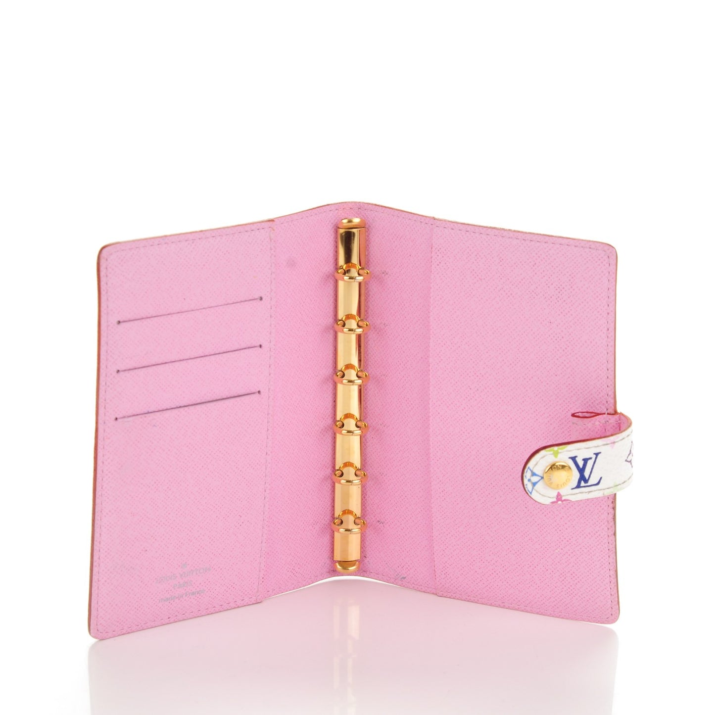 Monogram Multicolor Small Ring Agenda Cover White Litchi