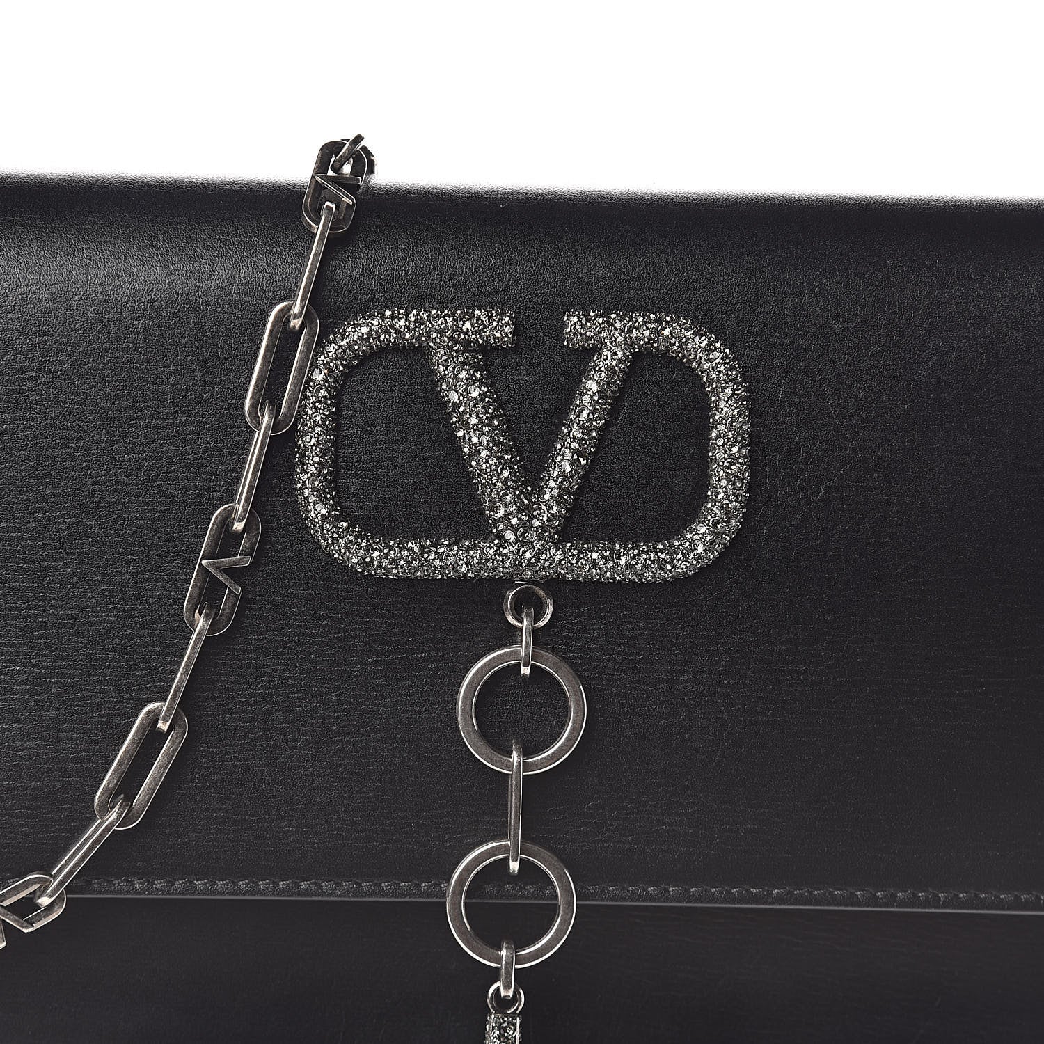 Valentino Garavani Calfskin VCase Shoulder Bag Black 7 of 9