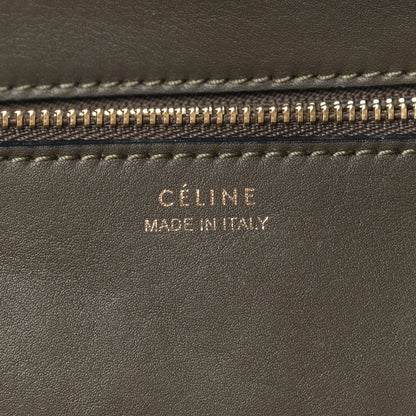 Celine Crocodile Embossed Nubuck Calfskin Small Tie Knot Tote Grey 12 of 15