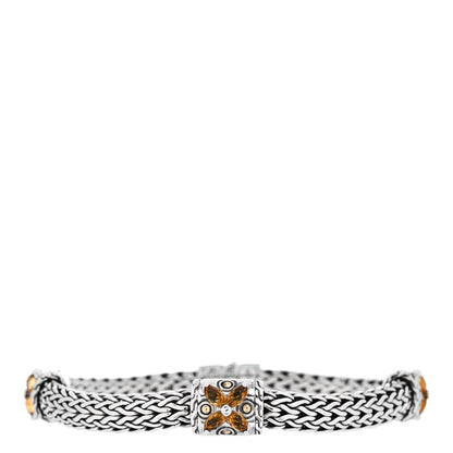 John Hardy Sterling Silver 18K Yellow Gold Citrine Batu Kawung Bracelet 1 of 3
