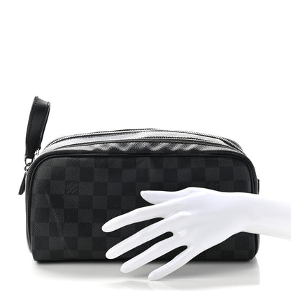 Louis Vuitton Damier Graphite Dopp Kit Toilet Pouch 2 of 16
