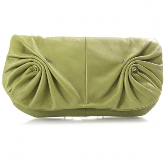 Saint Laurent Chevre Mamounia Convertible Clutch Green 1 of 9