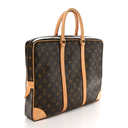 Louis Vuitton Monogram Porte-Documents Voyage Briefcase 3 of 10