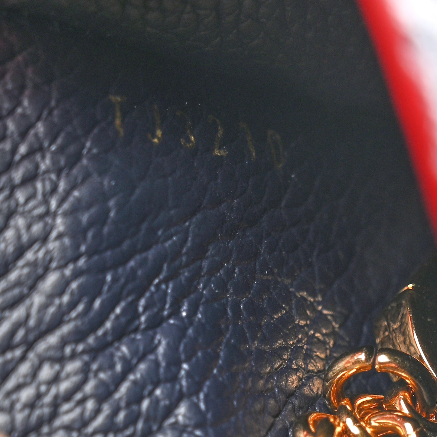 Empreinte Key Pouch Marine Rouge