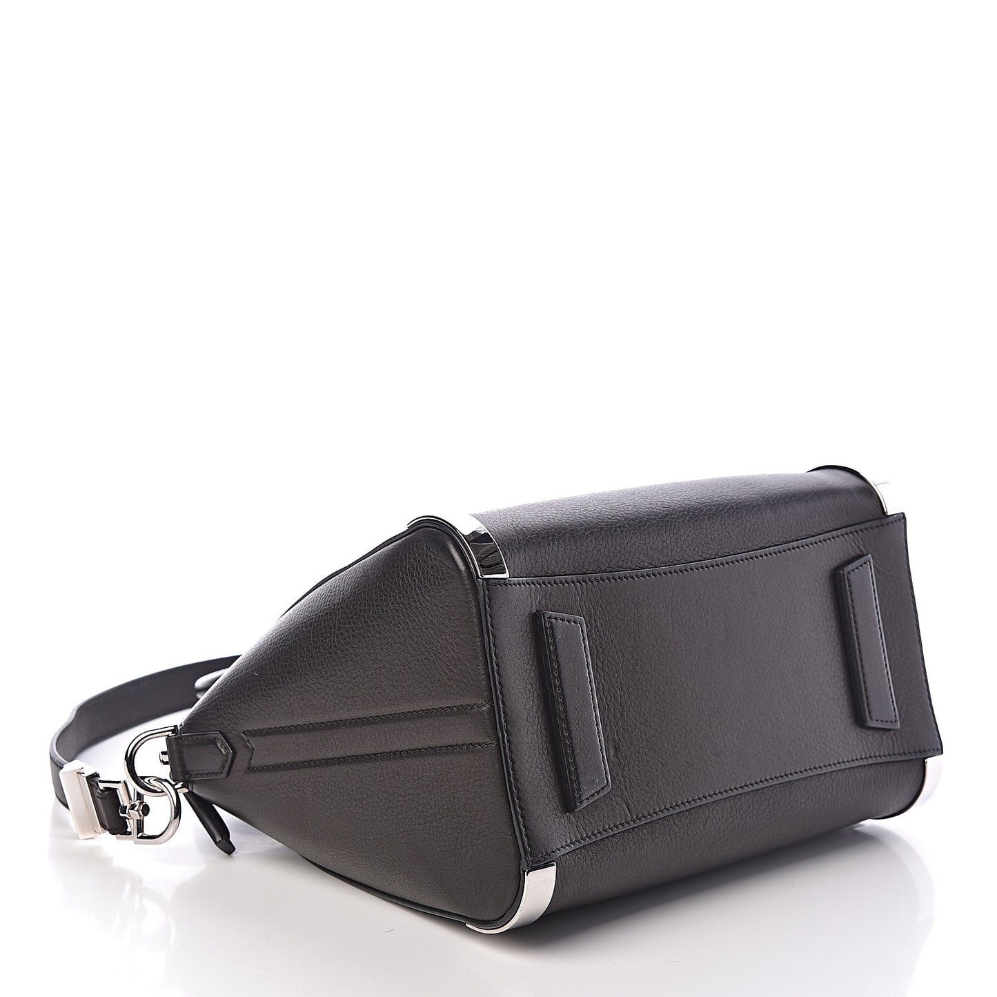 Sugar Goatskin Small Metal Corner Antigona Black