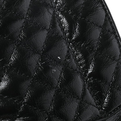 Chanel Crackled Calfskin Velvet Pearl Combat Ankle Boots 39.5 Black 10 of 11